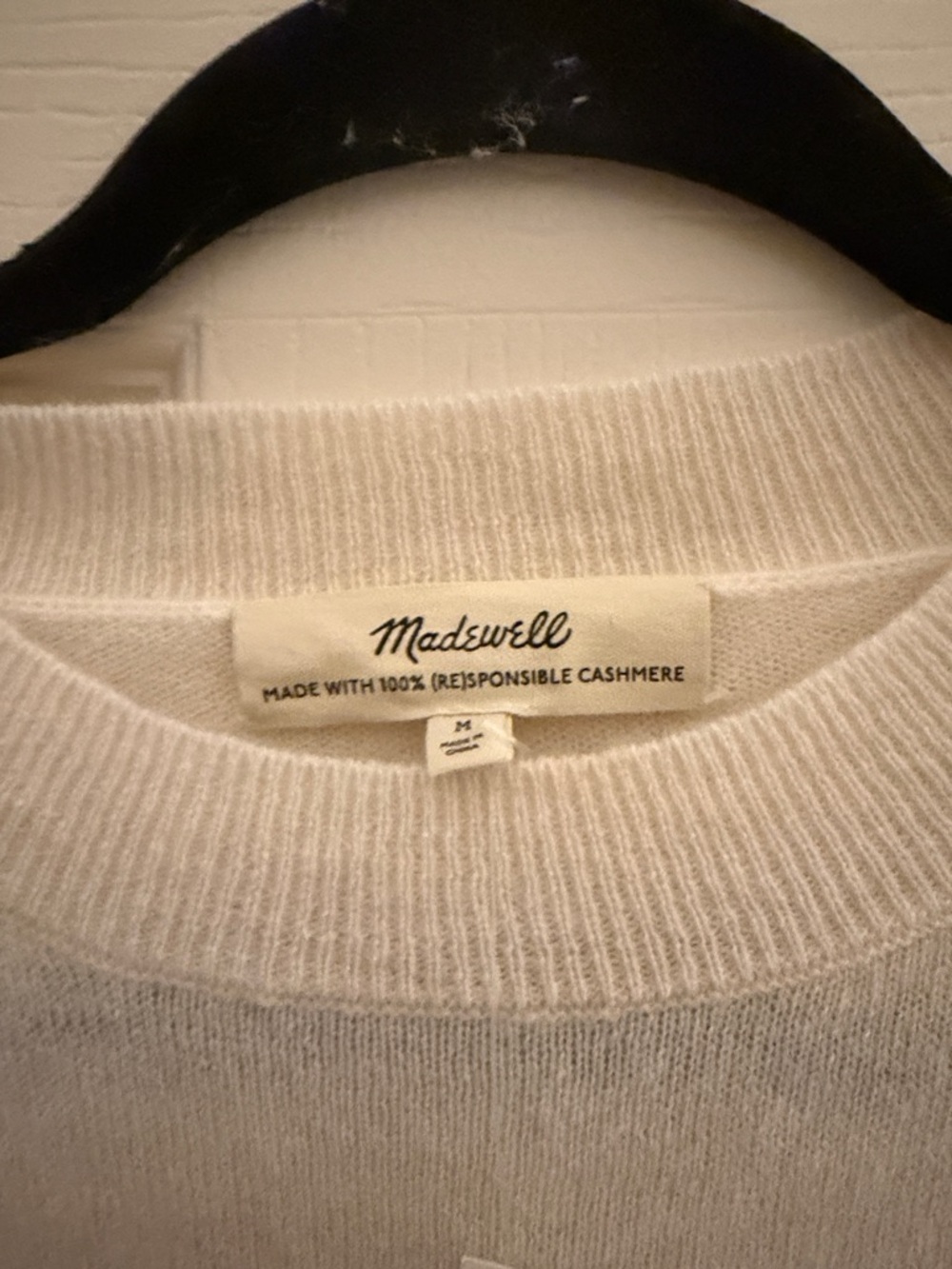 Madewell (Re)sponsible Cashmere Oversized Crewneck Sweater - Picture 10 of 11